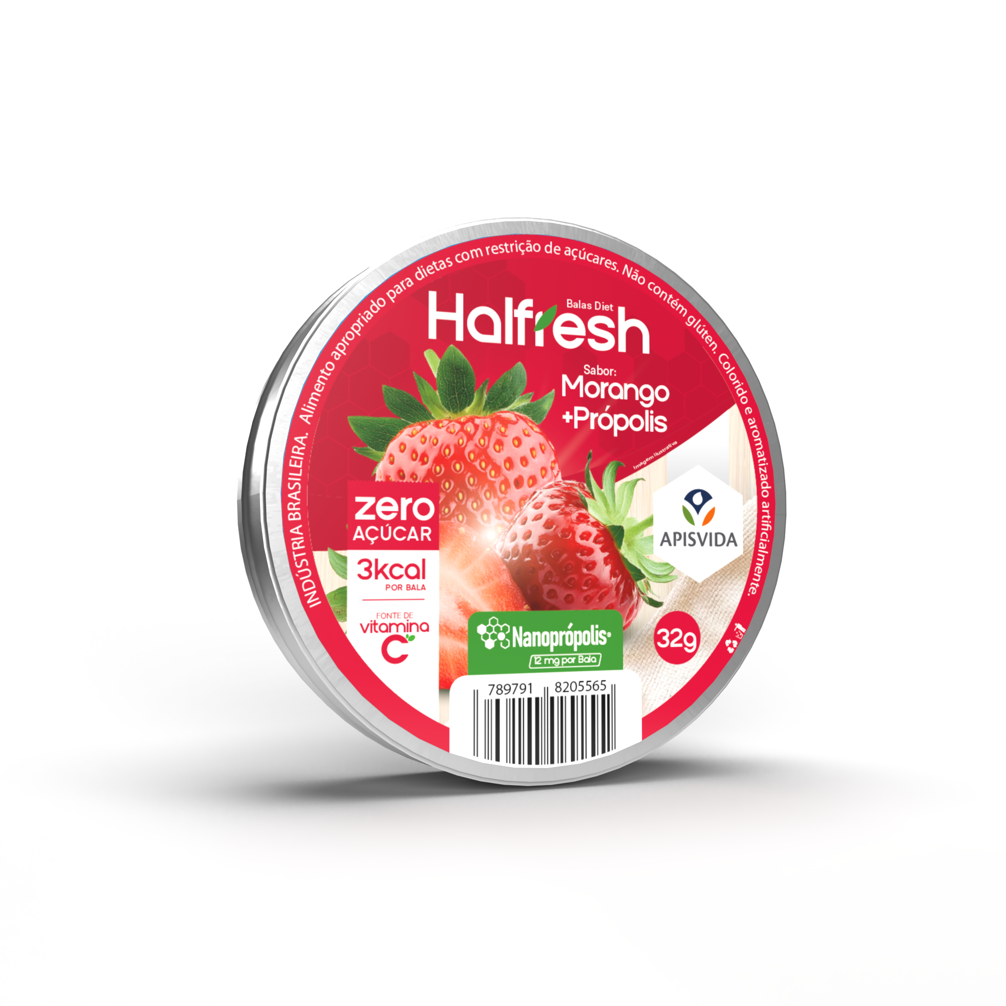 Bala para Garganta Hallfresh Morango